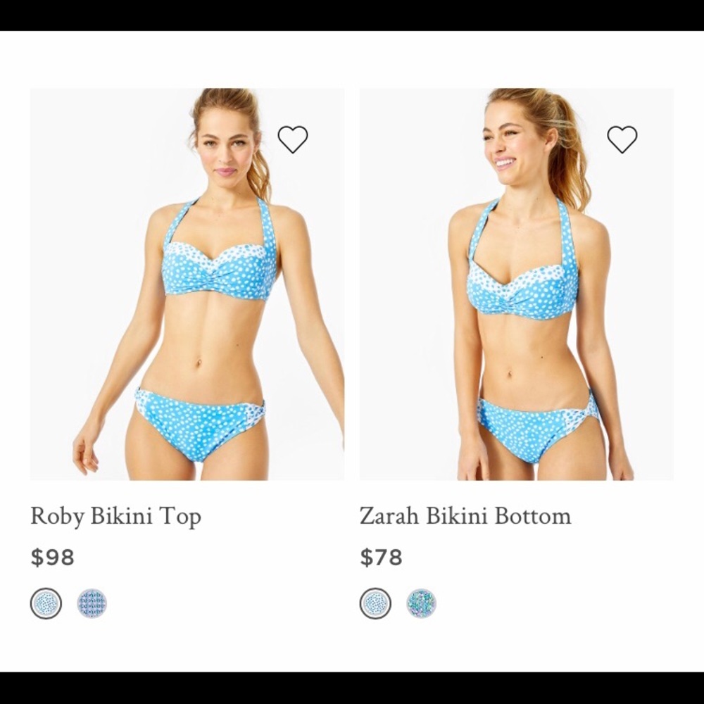 Lilly Pulitzer Sz 10 Roby Bikini Top NWT